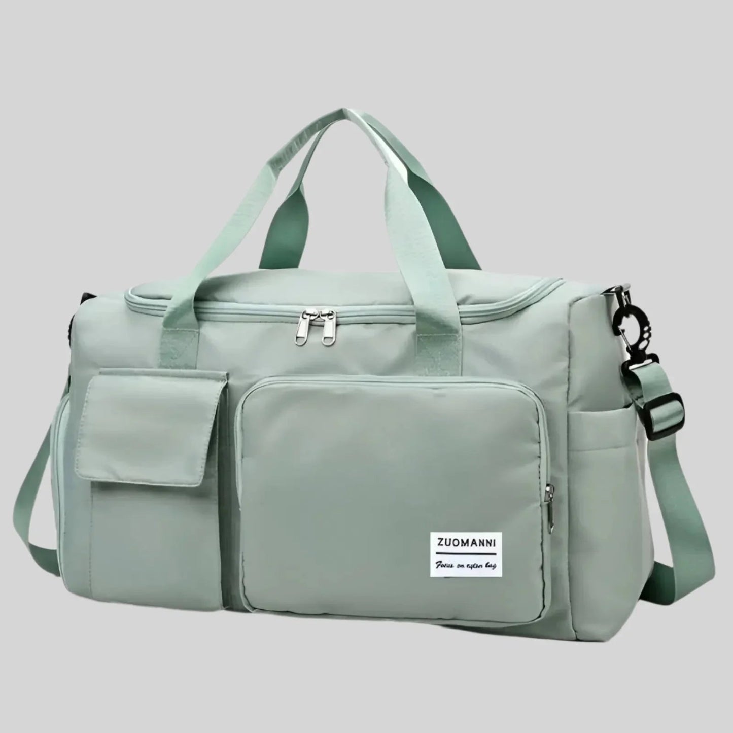 Large Waterproof Sports Duffel Bag with Shoe Pocket