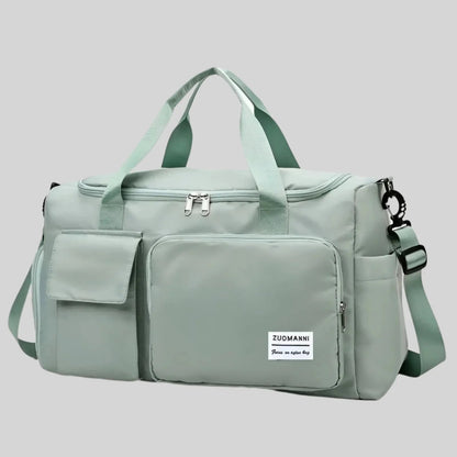Large Waterproof Sports Duffel Bag with Shoe Pocket