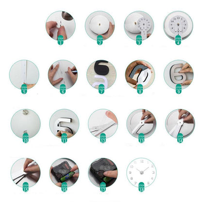 Stylish Wall Clock – Big Contemporary Decor Quartz Clock