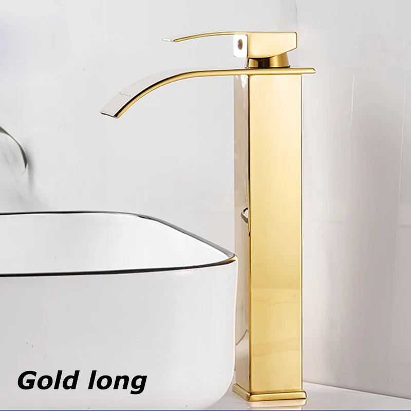 Luxury Bathroom Faucet Stainless Steel Tap