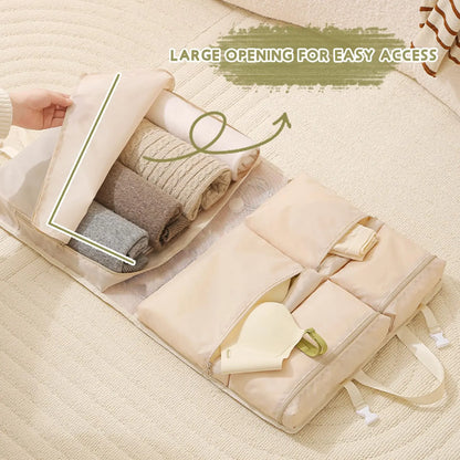 Portable Folding Travel Bag with Pockets