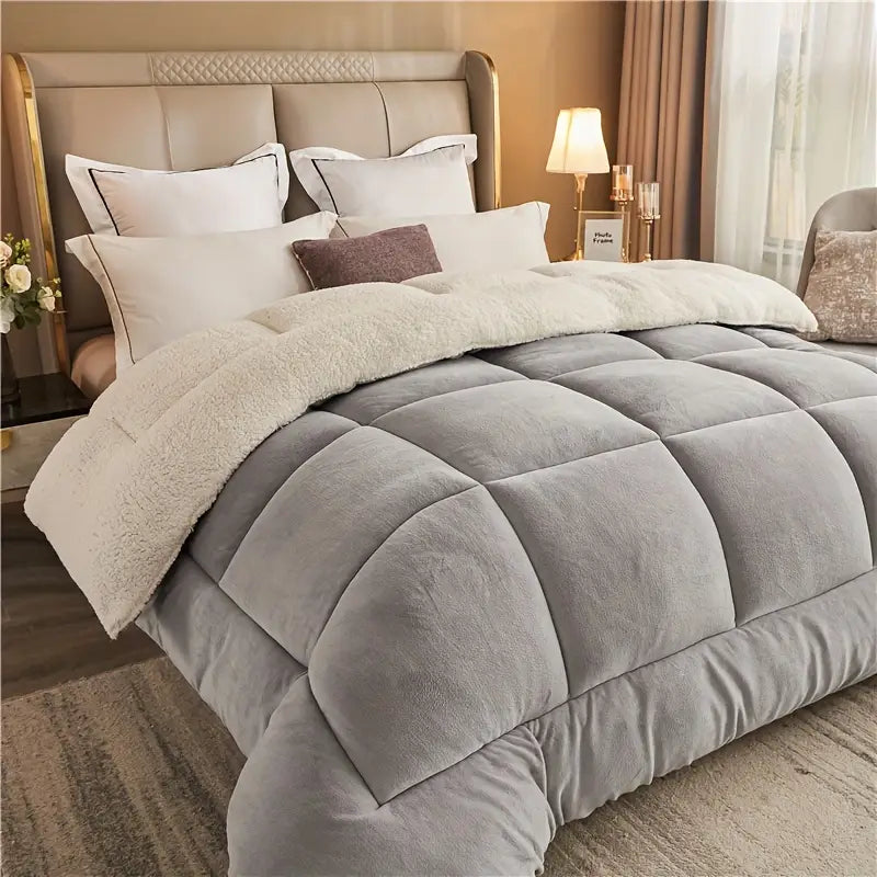Cozy Quilted Winter Duvet Cover Set