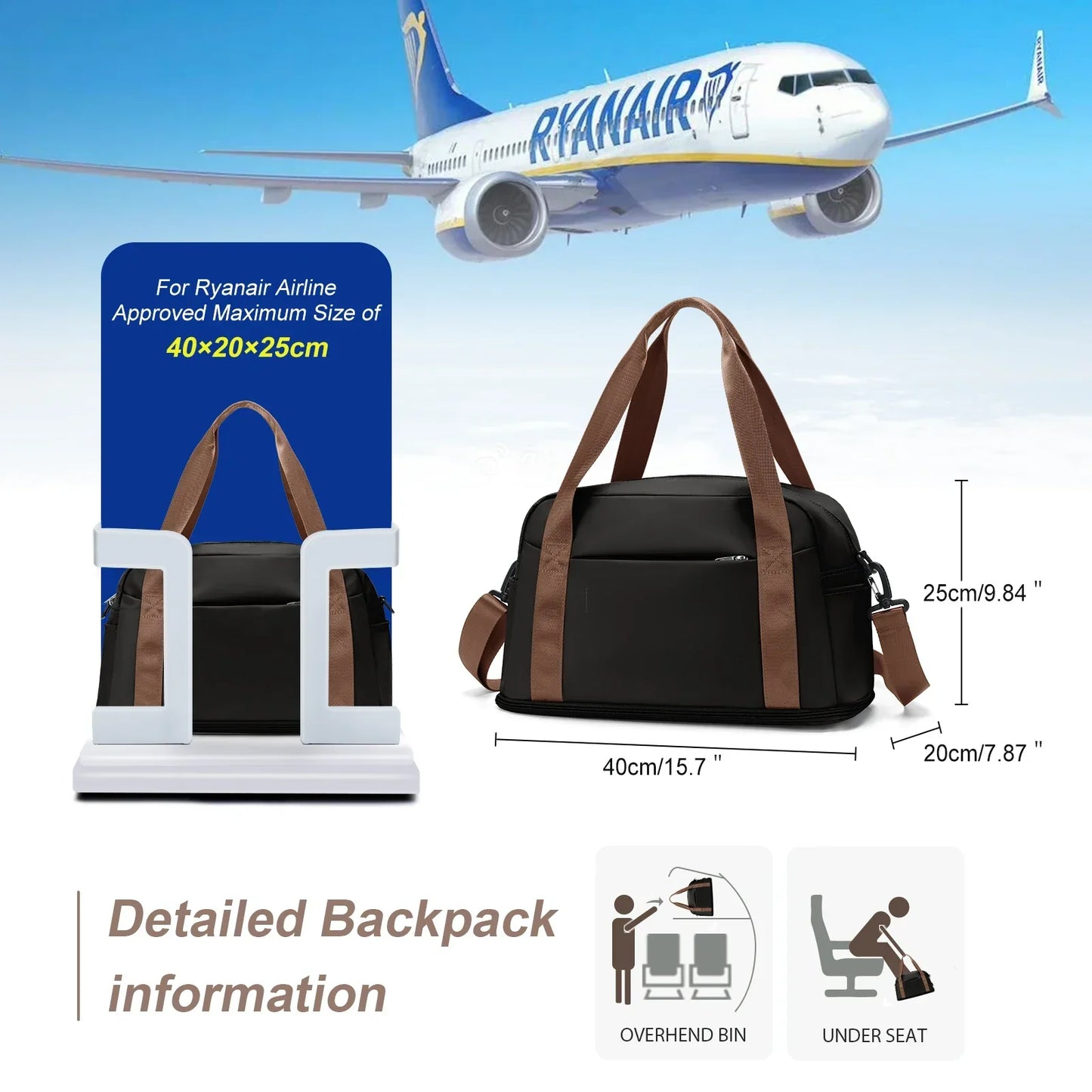 Compact Lightweight Carry On Travel Bag