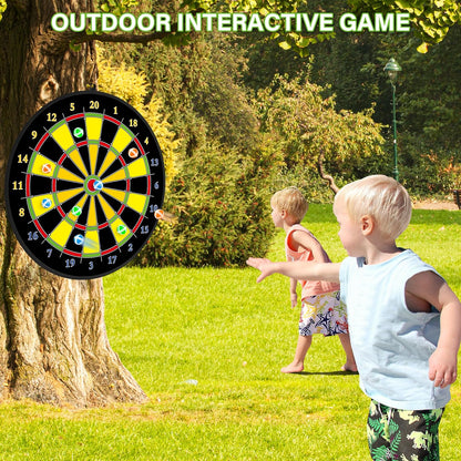 Fun Double Sided Dartboard for Kids and Adults