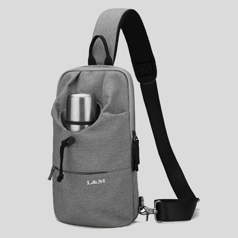 Waterproof Sling Backpack with Bottle Holder for Outdoor Use