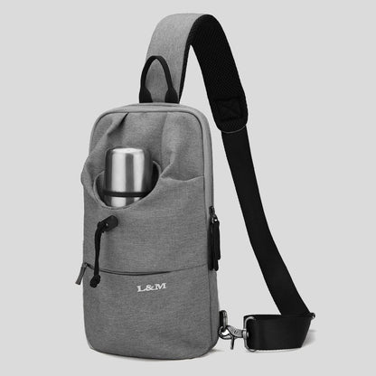 Waterproof Sling Backpack with Bottle Holder for Outdoor Use