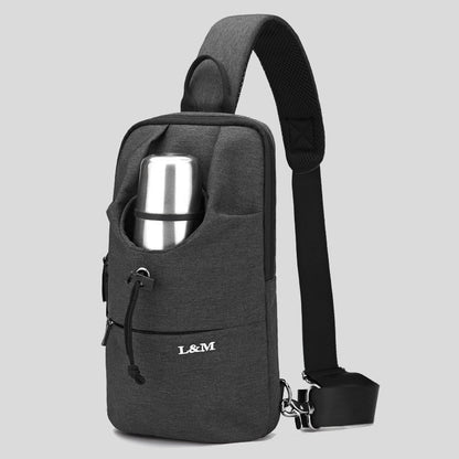 Waterproof Sling Backpack with Bottle Holder for Outdoor Use