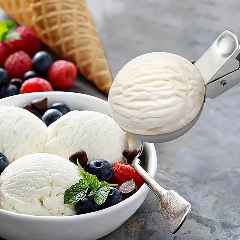 Premium Ice Cream Scoop Stainless Steel Spoon