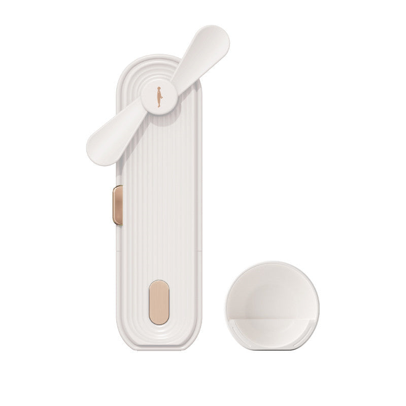 Compact Rechargeable Hand Fan with Power Bank