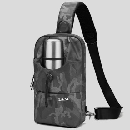 Waterproof Sling Backpack with Bottle Holder for Outdoor Use