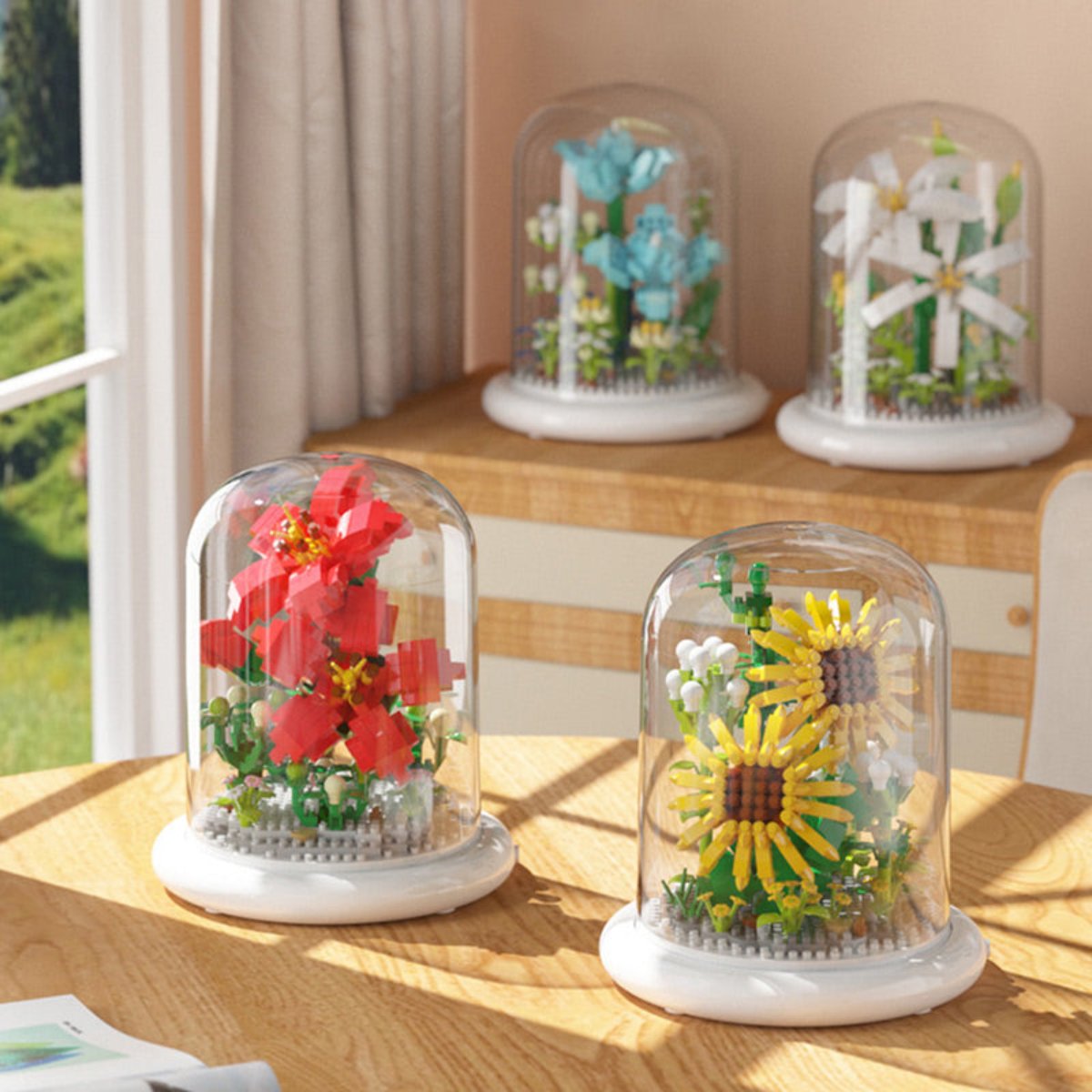 DIY Floral Brick Home Decor Kit