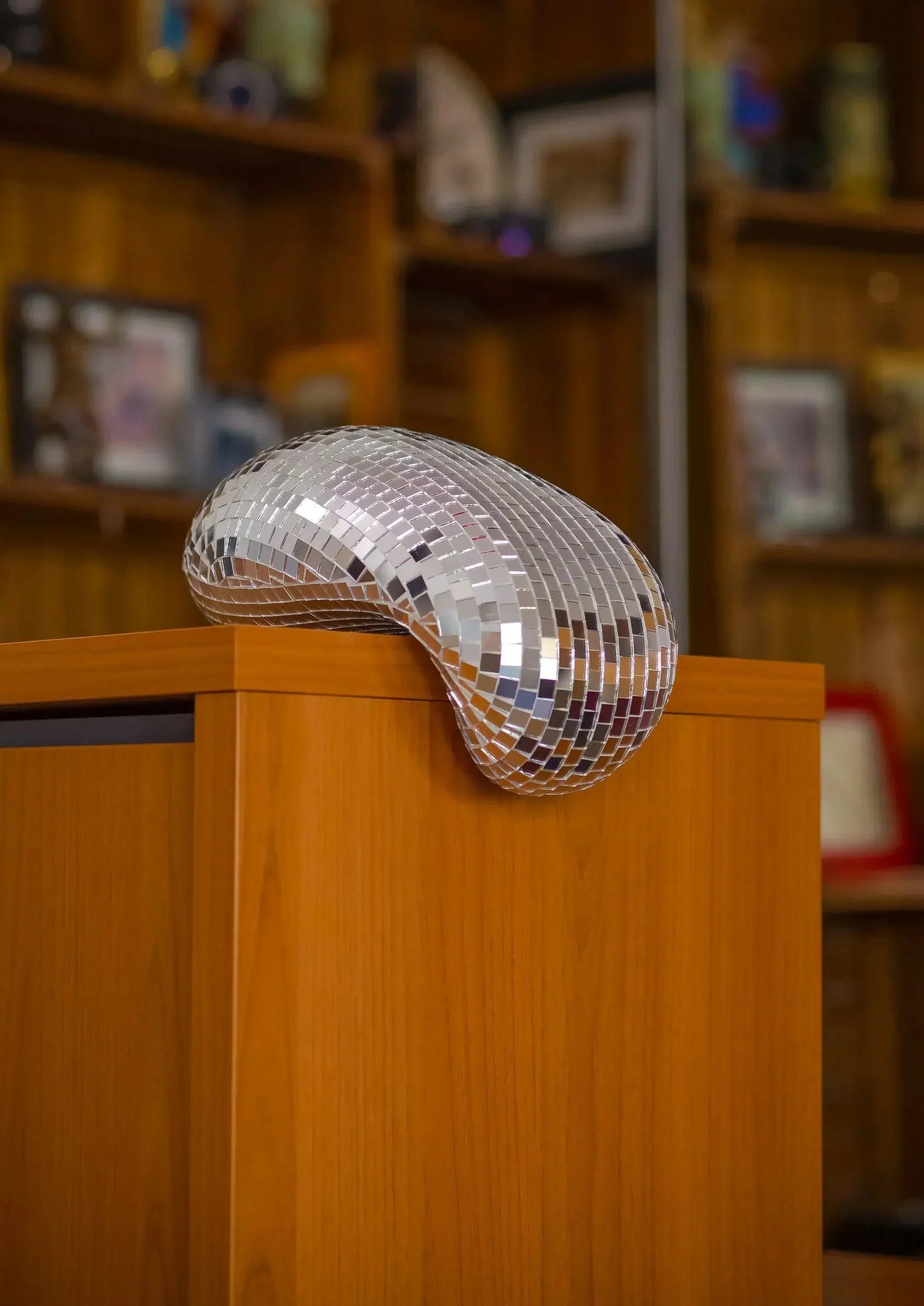 Shiny Disco Ball Wall Hanging – Sparkly Decorative Art