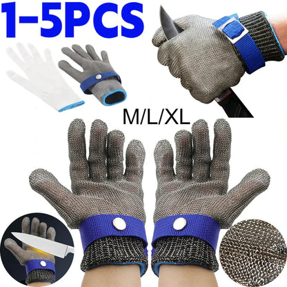 Heavy Duty Metal Mesh Safety Work Gloves
