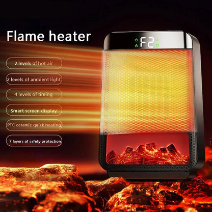 Compact 1500W Electric Space Heater with PTC Fan - Fesara