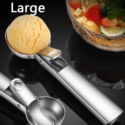 Premium Ice Cream Scoop Stainless Steel Spoon