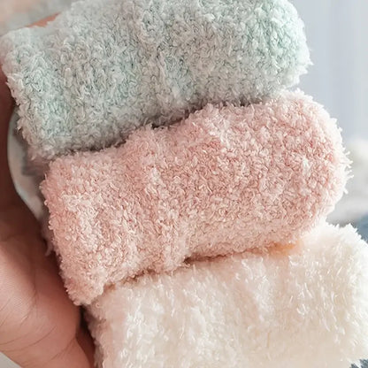 Warm Fleece Lined Winter Socks 5 Pack