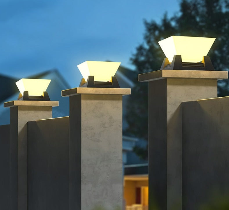Bright Outdoor Solar Powered Wall Lamp with Motion Sensor