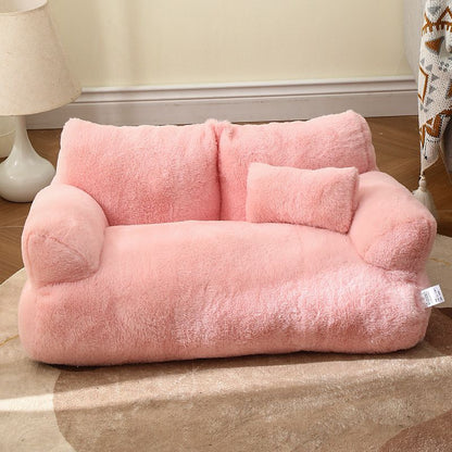 Plush Fleece Dog Sofa Bed for Ultimate Comfort – Spacious and Machine Washable Cat Sofa-6