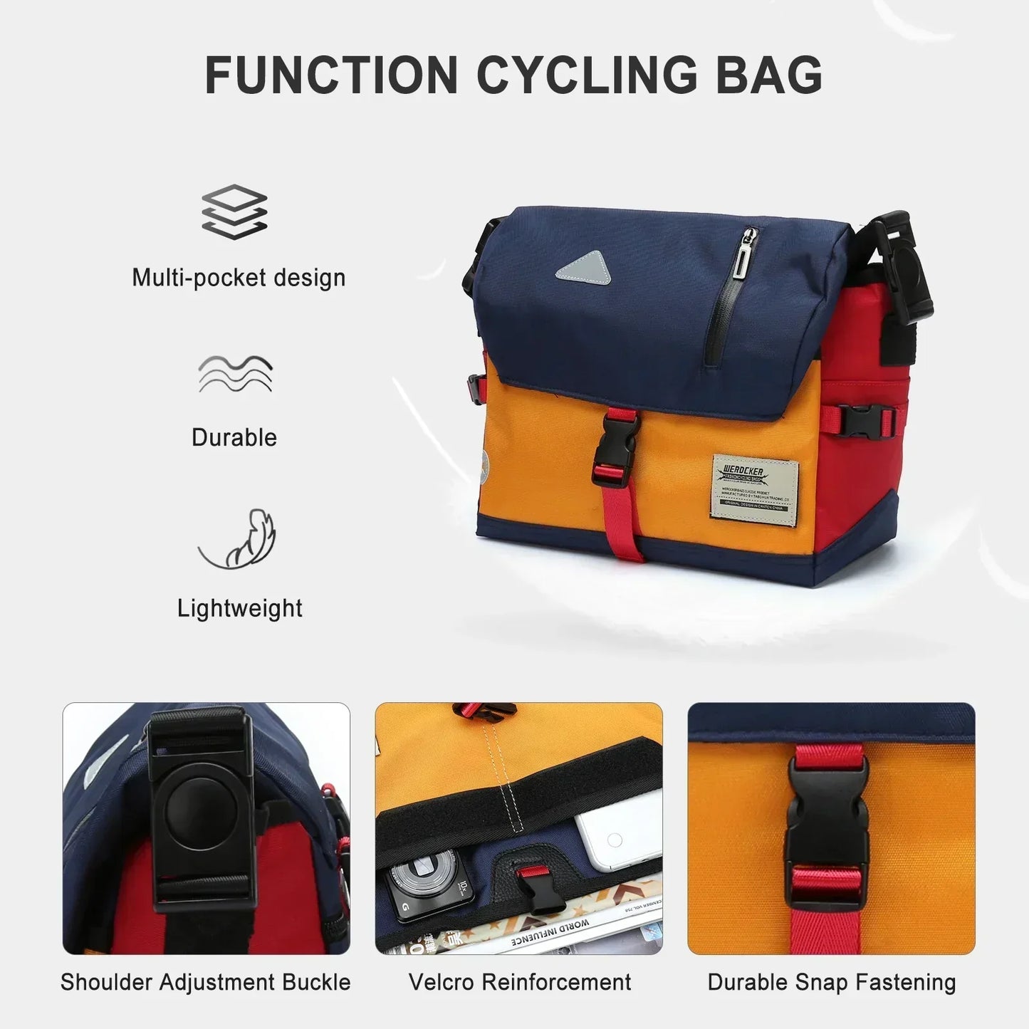 Stylish Waterproof Cross Body Travel Messenger Bag