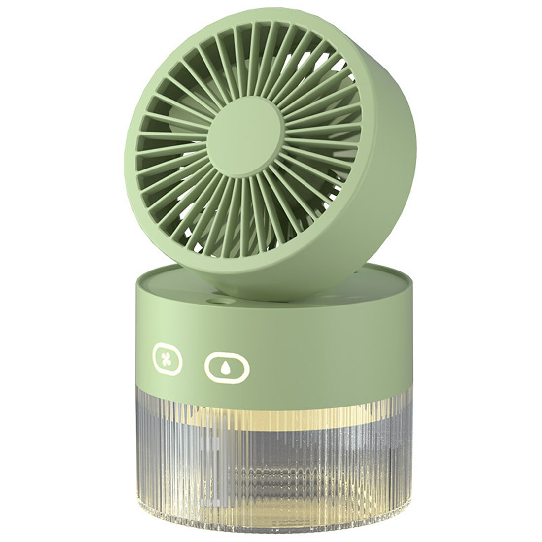 Portable Compact USB Mist Fan with Light - Fesara