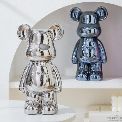 Cute Teddy Bear Figurine for Home Decor