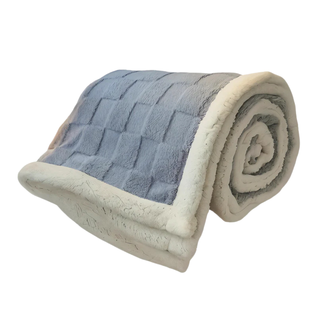 Plush Fesara Fleece Throw Blanket