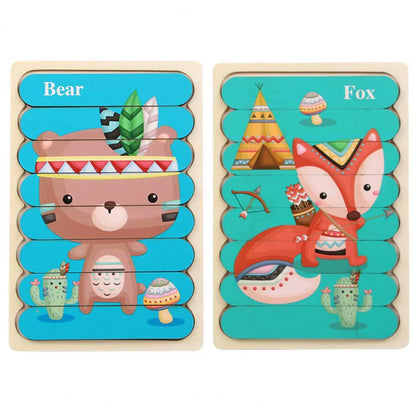 Classic Wooden Brain Teaser Puzzle for Children