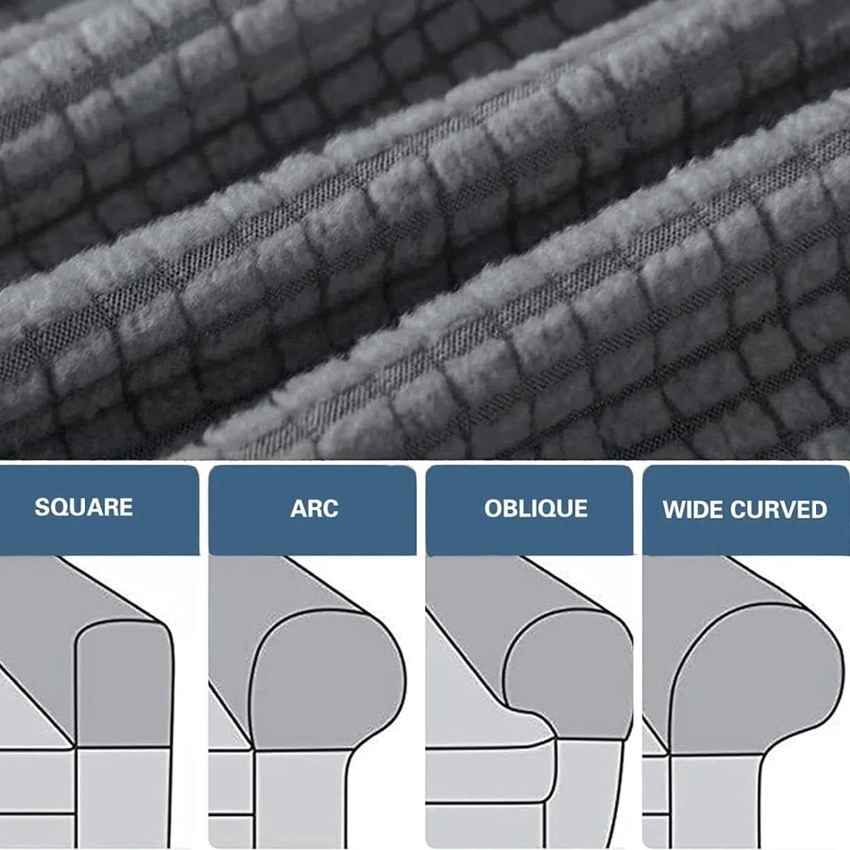 Waterproof Armchair Covers with Woven Pattern