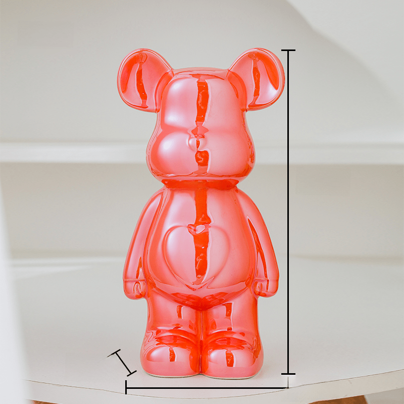 Cute Teddy Bear Figurine for Home Decor