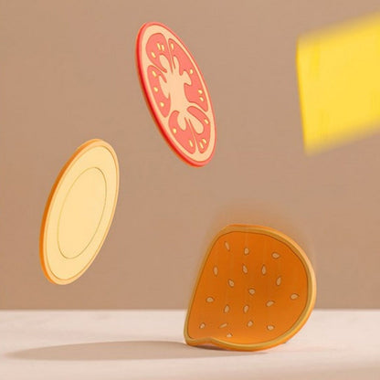 Fun Burger Shaped Thermal Coaster Set