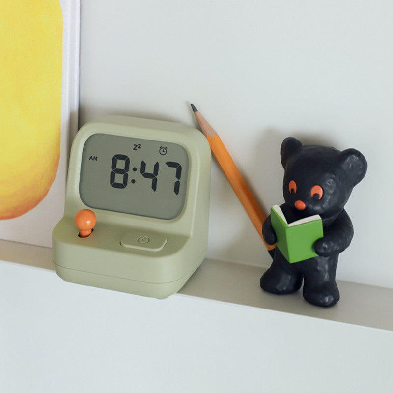 Retro Style Gaming Console With Alarm Clock