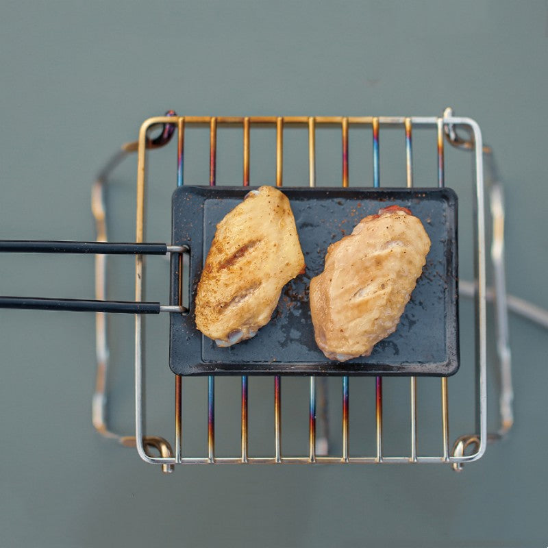 Compact Lightweight Non-Stick Camping Grill Pan