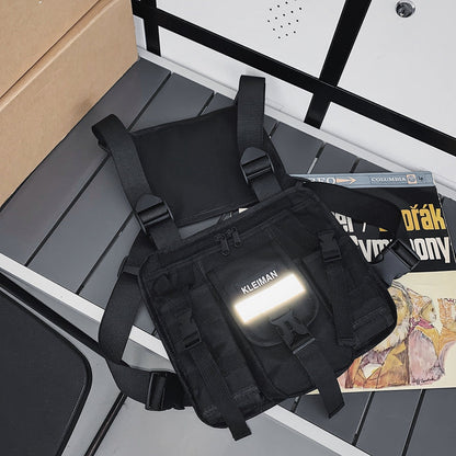 Urban Chic Multi-Pocket Tactical Vest Backpack - Fesara