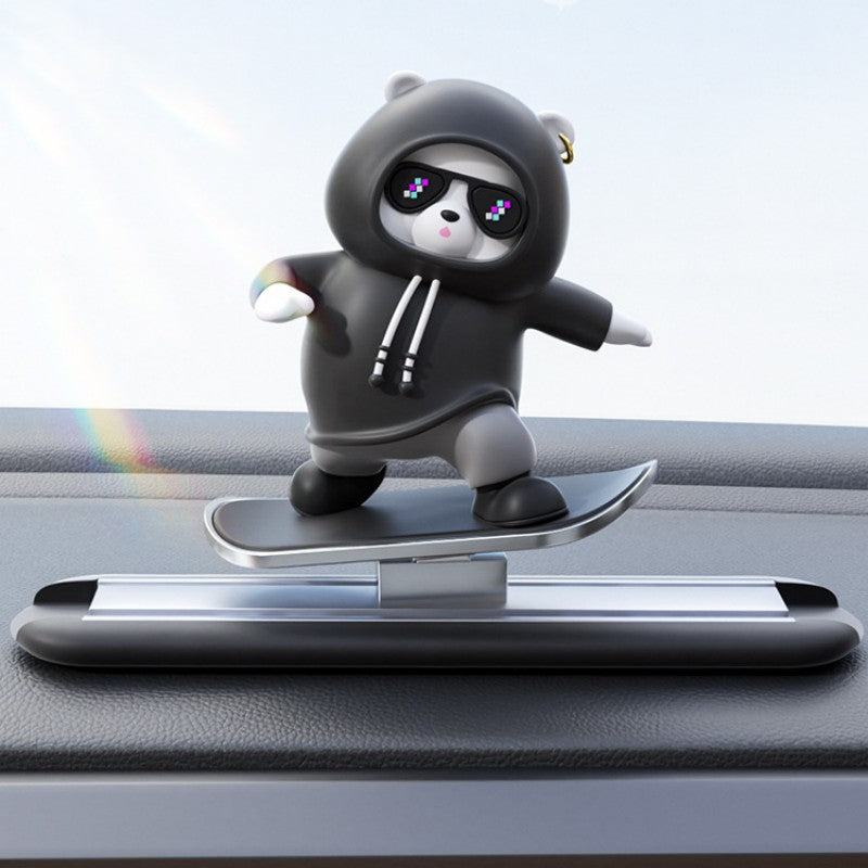 Fun Car Bear Figurine Dashboard Decoration