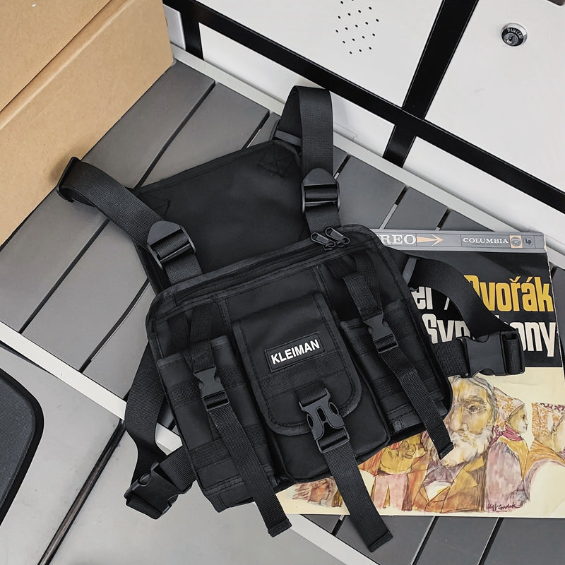 Urban Chic Multi-Pocket Tactical Vest Backpack
