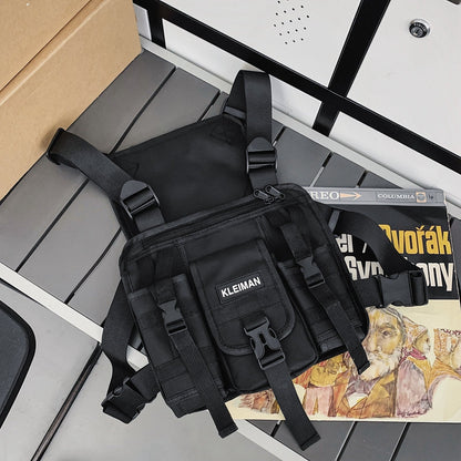 Urban Chic Multi-Pocket Tactical Vest Backpack
