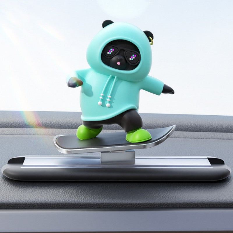 Fun Car Bear Figurine Dashboard Decoration