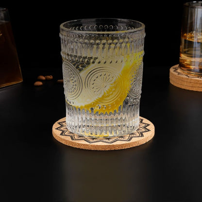 Colorful Protective Cork Coasters Set of 4