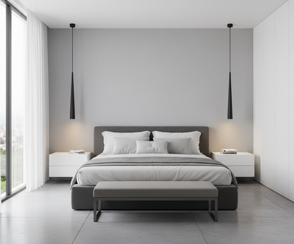 Sleek Metal LED Hanging Light Fixture