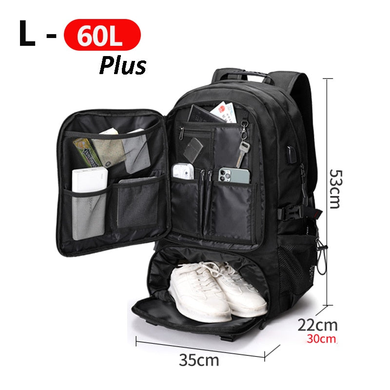 Spacious Outdoor Adventure Big Travel Backpack - Fesara