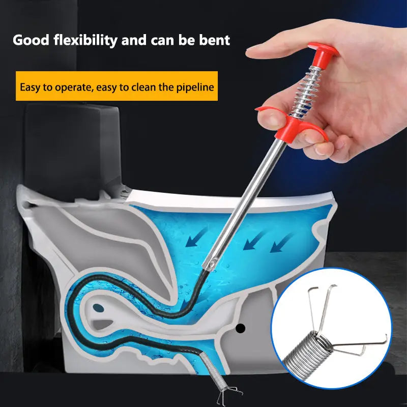 Easy Use 4-Claw Drain Cleaner Tool
