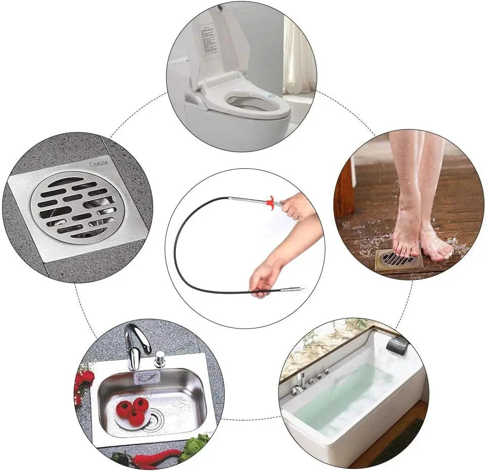 Easy Use 4-Claw Drain Cleaner Tool