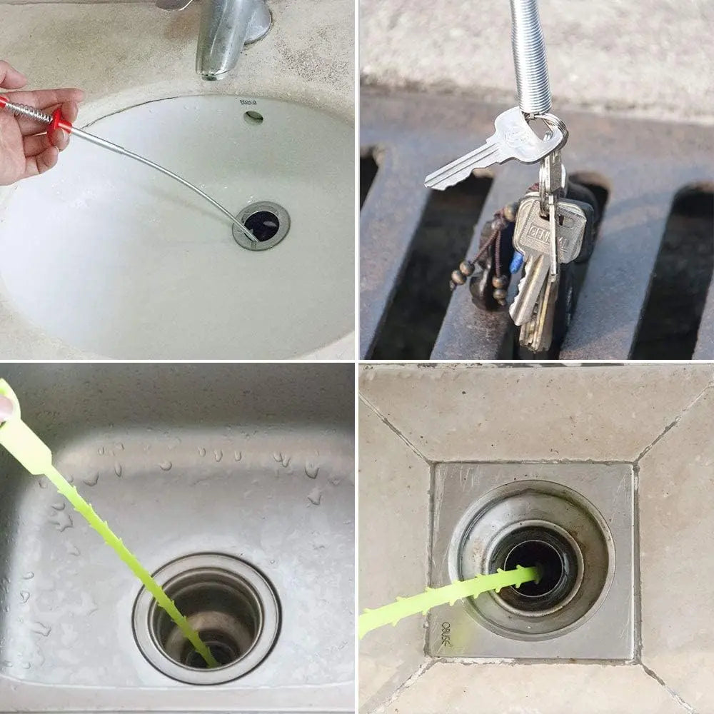 Easy Use 4-Claw Drain Cleaner Tool