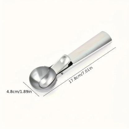 Premium Ice Cream Scoop Stainless Steel Spoon