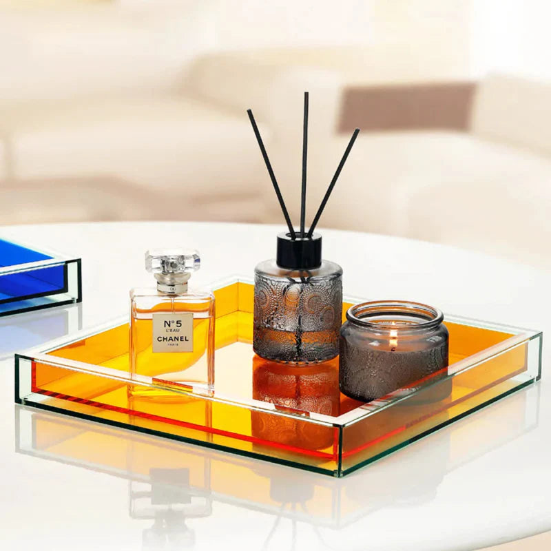 Acryluxe | Vibrant Multi-Color Acrylic Serving Tray 2