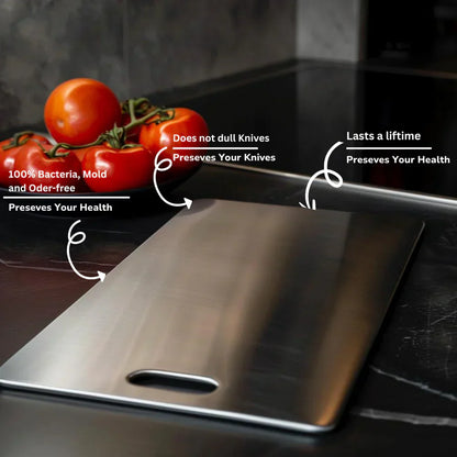 Sanitary Stainless Steel Cutting Board for Clean Kitchen - Fesara