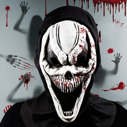 Scary Skull Mask for Adults - Halloween Hood Costume - Fesara