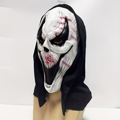 Adult Full Head Halloween Scary Mask | Skull Design Hooded 1