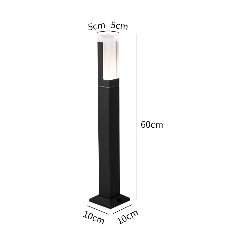 Outdoor LED Security Light Waterproof Black