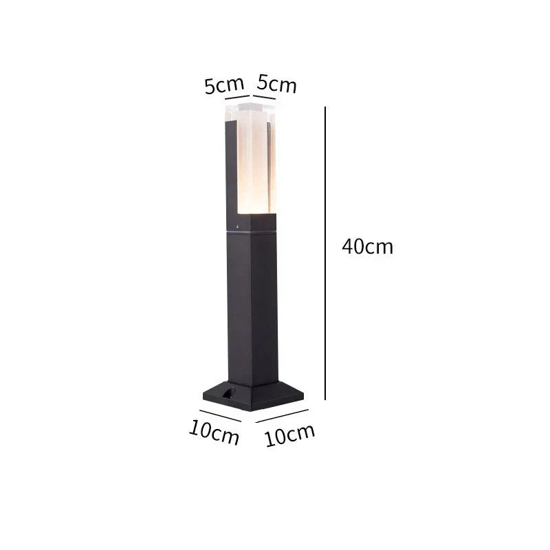 Outdoor LED Security Light Waterproof Black
